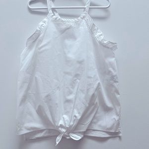 Never Used Zara Basics Sleeveless White Top with Knot Girls Size 10